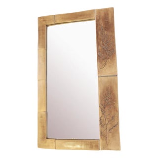 Herbier Ceramic Mirror with Ceramic Tiles For Sale