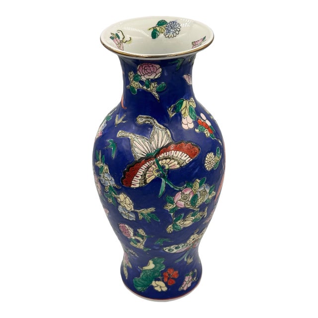 Antique Large Fine Quality Oriental Chinese 19th Century TongZhi Mark Vase For Sale