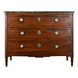 French 19th Century Louis XVI Style Marble-Top Commode For Sale