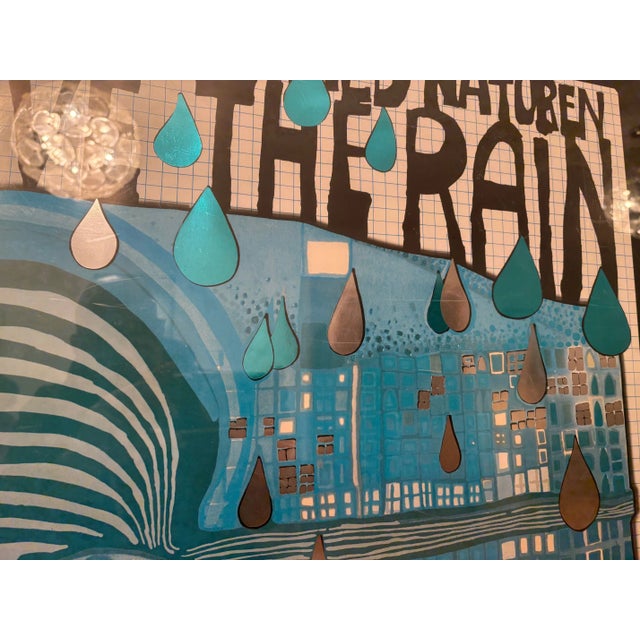 Save the Rain Poster by Friedensreich Hundertwasser, Austria / Switzerland, 1980s For Sale - Image 11 of 18