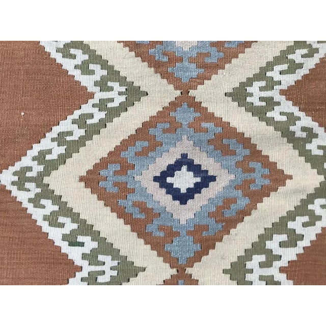 Vintage Turkish Kilim Flat Rug For Sale - Image 9 of 11