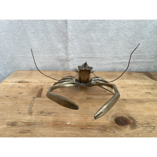 Vintage brass lobster figurine, c.1970’s A fun brass figurine of a lobster with nicely detailed head body and tail. Can...