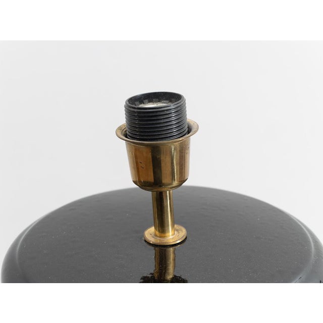 Large ceramic lamp, Made in Italy, 1960s. Hand-painted lamp with a transparent finish put on as a protection for the...