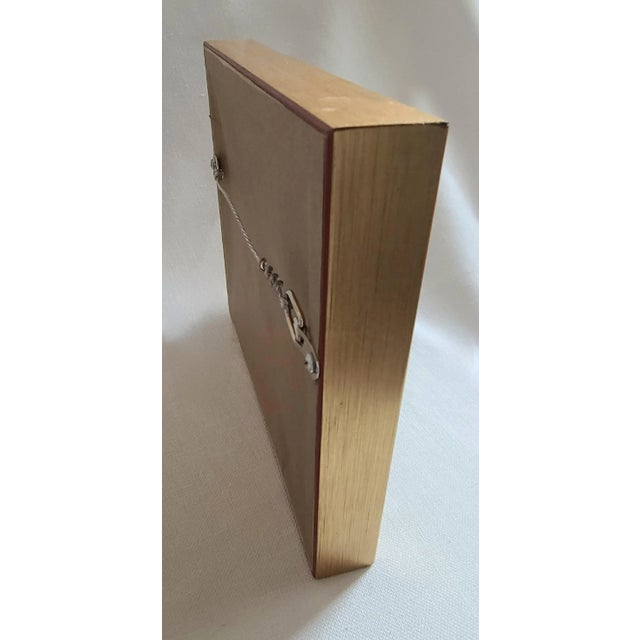 Wood ‘Sailboat Harbor’ Original Acrylic on Board, Framed For Sale - Image 7 of 7