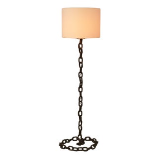 Brutalist Chain Floor Lamp in the style of Franz West, Netherlands, 1970s For Sale