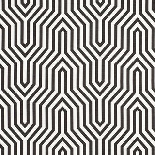 Sample - Schumacher X Mary Mcdonald Vanderbilt Print Fabric in Noir For Sale