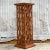 Late 20th Century Vintage Coastal Trellis Rattan Pedestal For Sale - Image 5 of 6