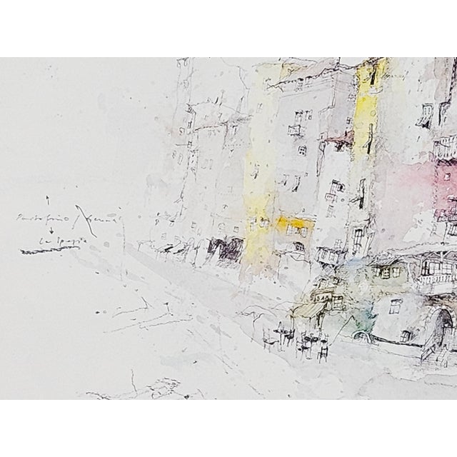Black Alexander Befelein, Portovenere, 1989, Watercolor For Sale - Image 8 of 18