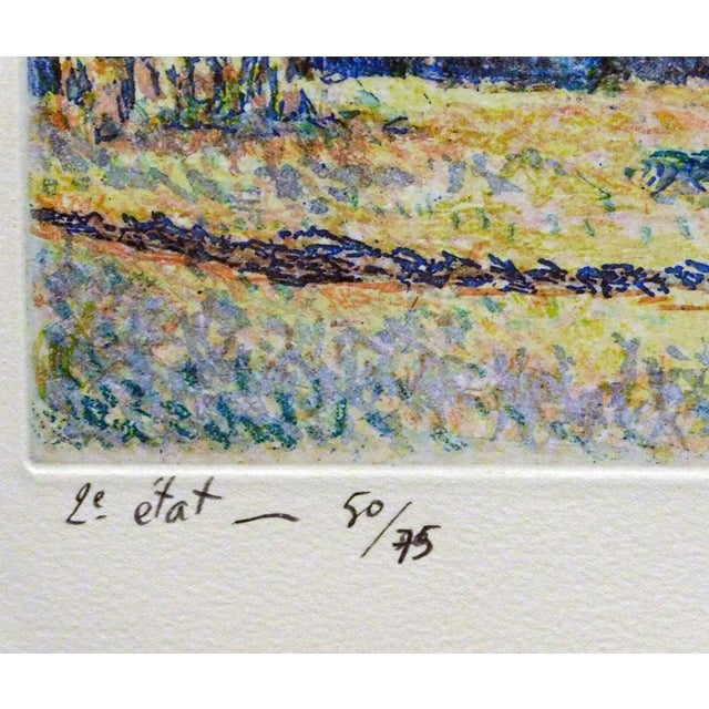 Pissarro, Claude"Avenue of the Street Vendor"H.Signed Artwork Serigraph Unframed For Sale - Image 4 of 6