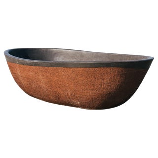 Large High Clay Bathtub by Studio Loho For Sale