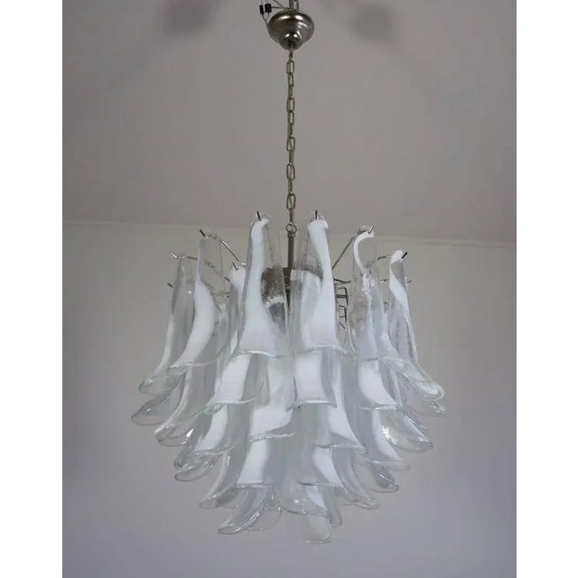 AVMazzega Murano Chandeliers in the Manner of Mazzega, 1970s, Set of 2 For Sale - Image 4 of 11
