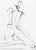 Abstract original figure study on watercolor paper measuring approximately 9 inches x 12 inches by Charleston based...
