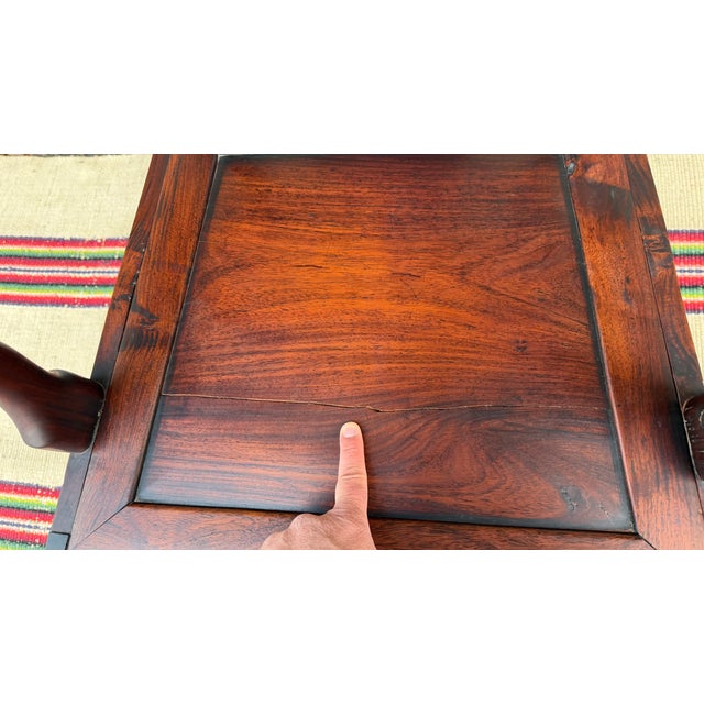 A Very Fine Antique Chinese Export Hongmu Queen Anne Arm Chair, 18th Century For Sale - Image 16 of 18
