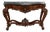 Antique Louis Philippe Neapolitan Console Table in Crotch Mahogany with a Red Levanto Marble Top, 1800s For Sale