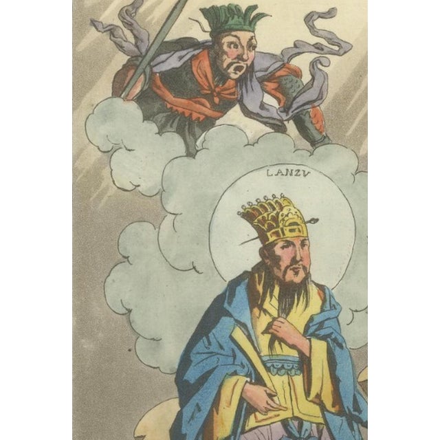 Ferrario, Chinese Gods Confucius, Lanzu and Fe Costumes, 1815, Print For Sale - Image 4 of 10