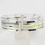 Emilio Pucci Stacked Silvered Spacer Bracelet Bangle with Lucite and Silk For Sale - Image 11 of 13