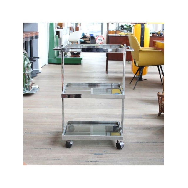 Italian Three-Level Medical Trolley, 1970s For Sale - Image 11 of 11