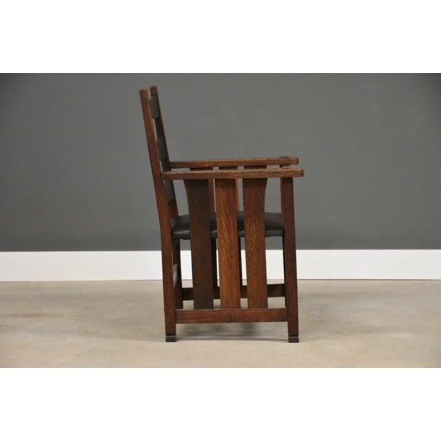 1900 - 1909 Early 20th Century L&jg Stickley Onondaga Captain Dining Chair For Sale - Image 5 of 11