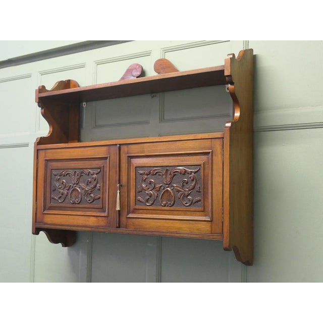 Long Arts and Crafts Wall Cabinet, 1880 For Sale - Image 3 of 7