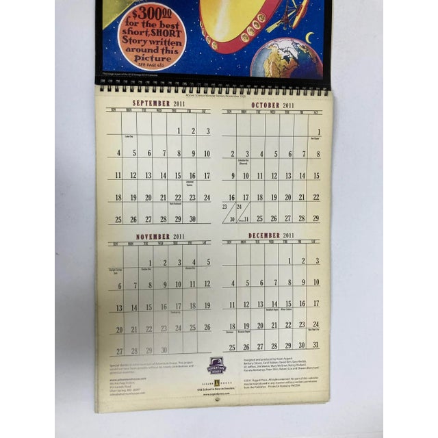 Wonder Stories Calendar 1930's Covers by Gernsback-Frank R Paul Collectible For Sale - Image 11 of 13