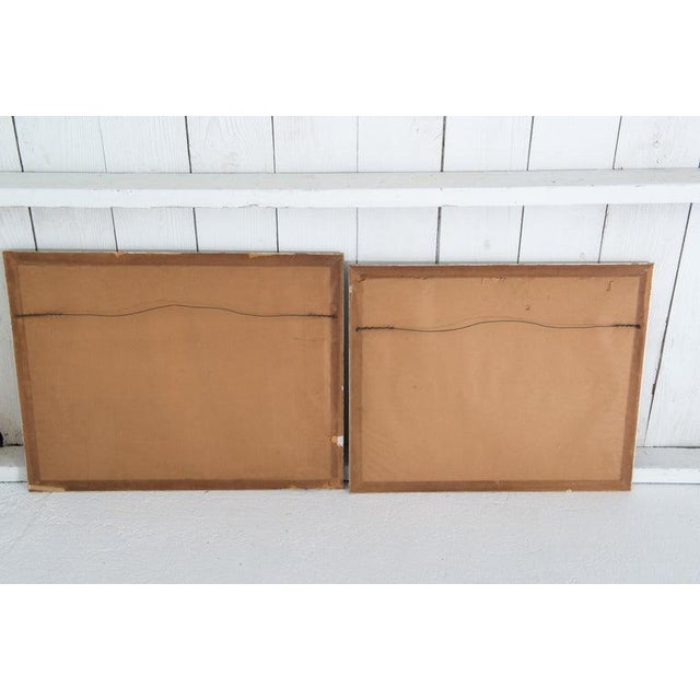 Framed 1940s Domestic Interior Watercolor Renderings - A Pair For Sale - Image 9 of 11