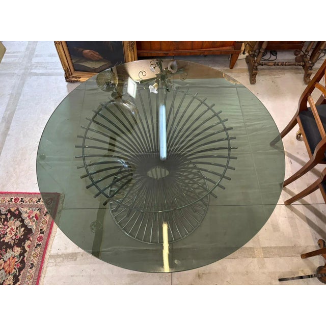 Chrome-Plated Steel Table and Chairs by Gastone Rinaldi for Rima, Set of 5 For Sale - Image 5 of 18