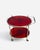 Red Goatskin Serving Bar Cart from Aldo Tura, 1960s For Sale - Image 3 of 13