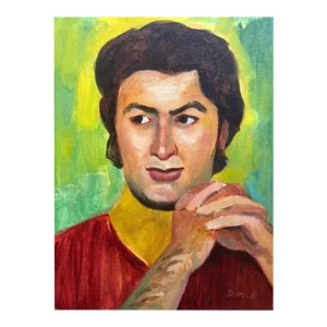 1960s George Daniell Portrait of a Man Oil Painting