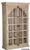 Modern Coastal 2-Door Arch Glass Solid Mango Wood Bookcase For Sale - Image 4 of 4