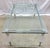 1960s Mid-Century Modern Chrome With Limerick Crystal Legs Glass Top Coffee Table For Sale - Image 10 of 12