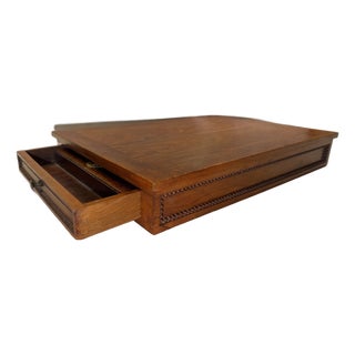 Early 19th Century Connecticut Portable Lap Desk With Drawer For Sale