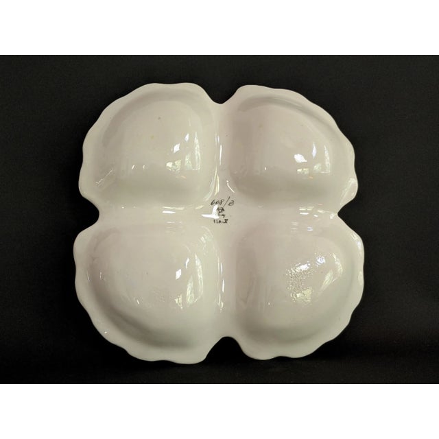 Capodimonte Vintage Italian Floral 4-Part Serving Platter For Sale - Image 4 of 13