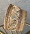 Camel Late 20th-Century Sweetgrass Gullah-Style O-Looped Cachepot Basket For Sale - Image 8 of 18