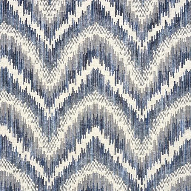 Sample - Schumacher Von Armin Fabric in Blue For Sale