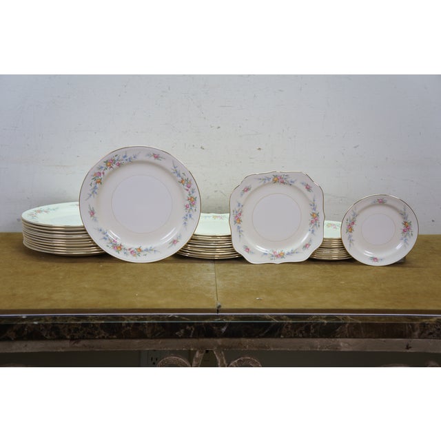 Ceramic Mid 20th CenturyHomer Laughlin Georgian Eggshell Nautilus China Dinner Service for 12 - 102 Pcs For Sale - Image 7 of 18