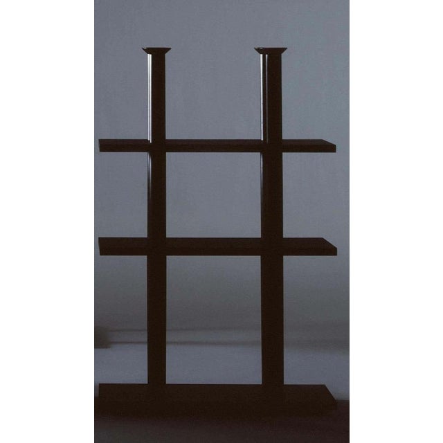 Black Wood Peristylo Shelves by Oscar Tusquets for Bd Barcelona, Set of 2 For Sale - Image 4 of 16