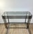 Smoked Silver Metal Console Table, 2000s For Sale - Image 11 of 12