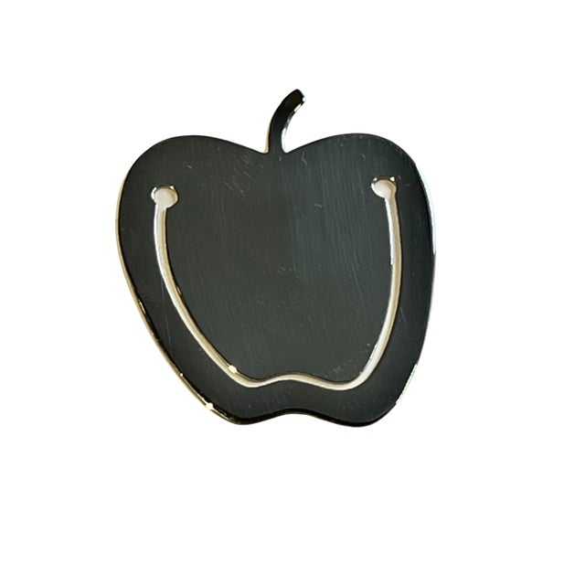 Traditional Tiffany & Co Estate Apple Bookmark Sterling Silver For Sale - Image 3 of 5
