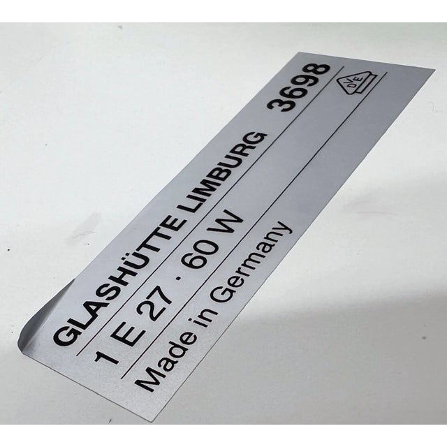 Metal Opaline Glass and Brass Wall Lamps from Glashütte Limburg, 1970s, Set of 2 For Sale - Image 7 of 12