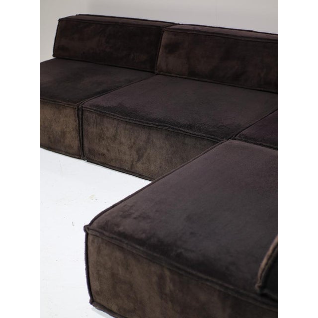 Brown Trio Modular Sofa from Cor, 1970s, Set of 8 For Sale - Image 8 of 16