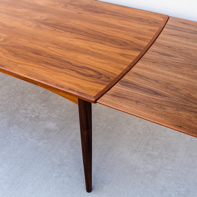 1960s Danish Mid Century Modern Walnut Extension Dining Table by Gudme For Sale - Image 11 of 12