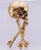 Desk Clock French Ormolu Gilt Bronze Verge Fusee Memento Mori Skull Bones For Sale - Image 15 of 17