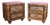 Pair of Jute and Rattan Wrapped Nightstands For Sale