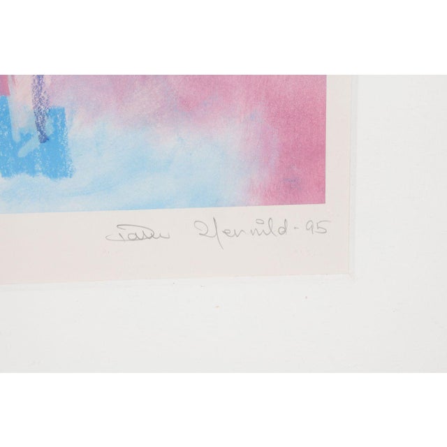 Abstract 19th Century Framed "Ballet" Abstract Silkscreen For Sale - Image 3 of 8