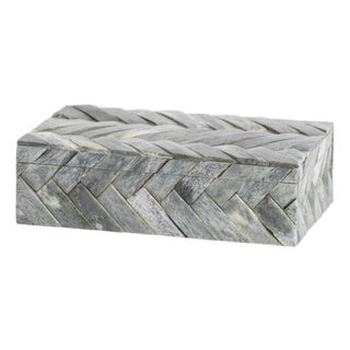 Bengkulu Bone Braided Decorative Box, Small For Sale