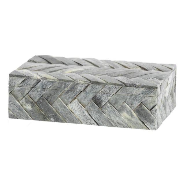 Bengkulu Bone Braided Decorative Box, Small For Sale