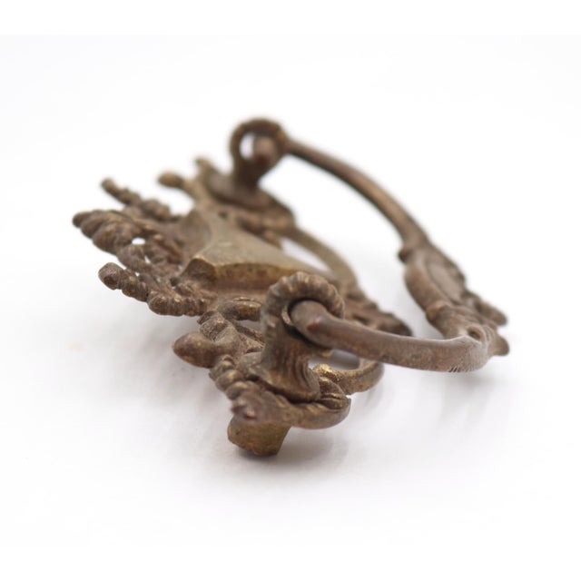 Victorian Mid 20th Century Victorian Style 4.125 In. Brass Bail Dresser Pull For Sale - Image 3 of 5