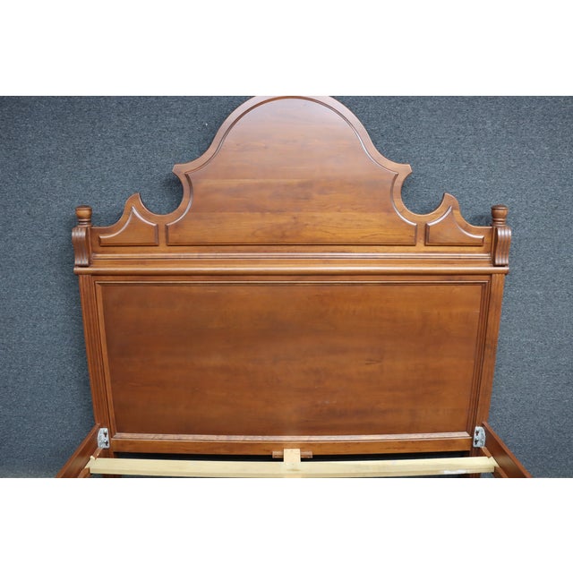 Dutch Designs Cherry Wood King Bed, Traditional Federal Style Bed Frame For Sale - Image 16 of 18