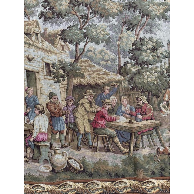 Textile Vintage French Jacquard Tapestry, 1970s For Sale - Image 7 of 18