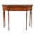 Late 19th Century Antique Parquetry Single Drawer Burlwood Console Table For Sale
